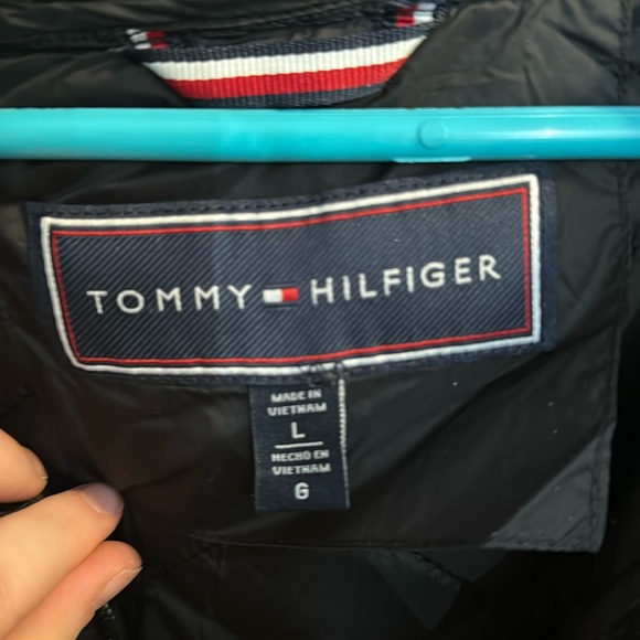 Tommy Hilfiger Women’s sz L black coat like new - Picture 2 of 3